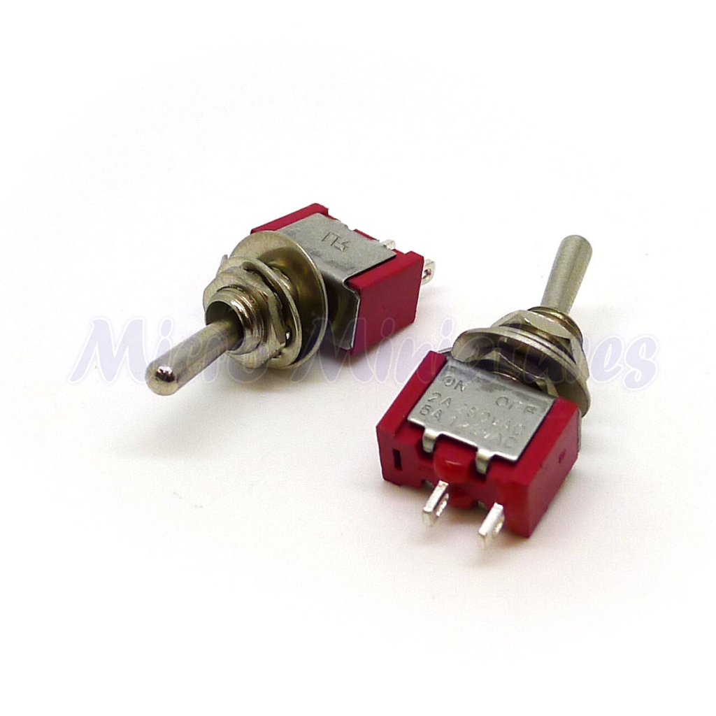 SPST ON OFF Miniature Toggle Switch Micro Miniatures