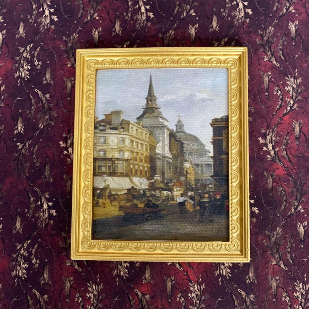 Times Gone By Picture With Ornate Frame Micro Miniatures